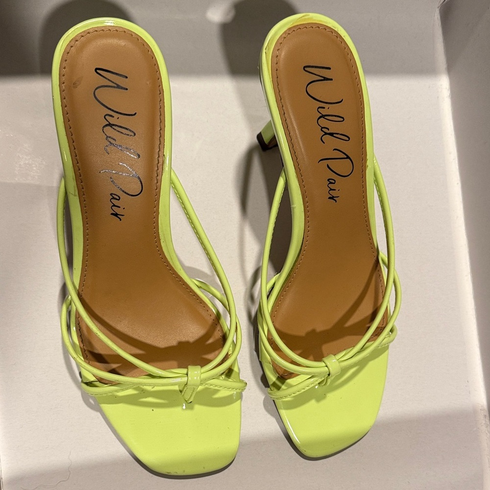 Wild Pair Bright Yellow Women's Sandals - Picture 5 of 7